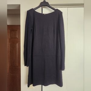 LOFT Black Long Sleeve Dress